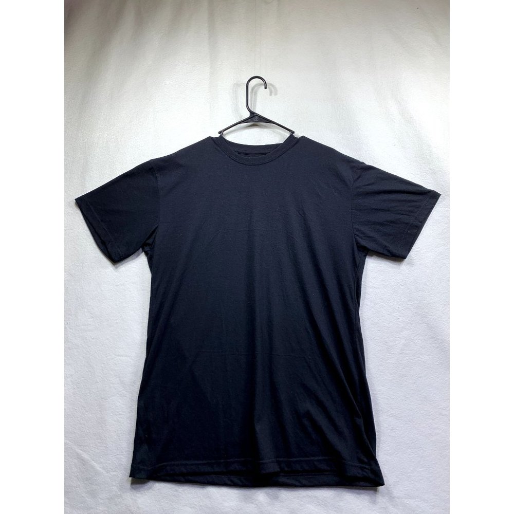 Plus Size Men Galaxy By Harvic Plain Black T-Shirt Size 2xl (819)